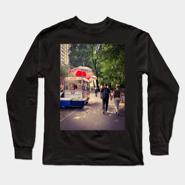 Central Park Street Fifth Avenue Manhattan NYC Long Sleeve T-Shirt by eleonoraingrid